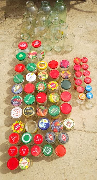 Стеклобанки чистые, разной емкости в большом колличестве