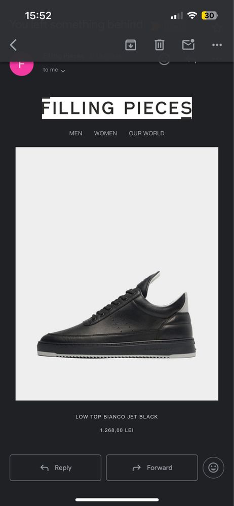 Adidași Filling Pieces – Low Top Bianco Jet Black