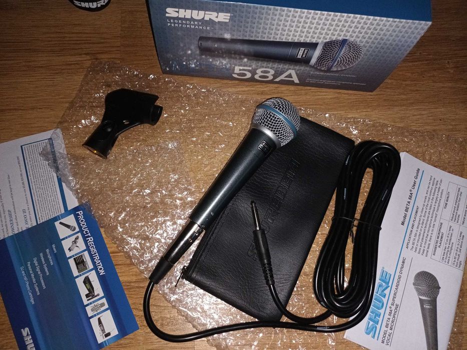 Microfon percutie / Microfon Shure Beta 58A Microfon Studio/voce