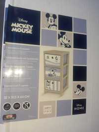 Disney Mickey Mouse Шкаф за съхранение с 3 чекмеджета и колела