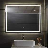 Oglindă de baie LED,  100 x 60 cm, anti-aburire, reglabilă