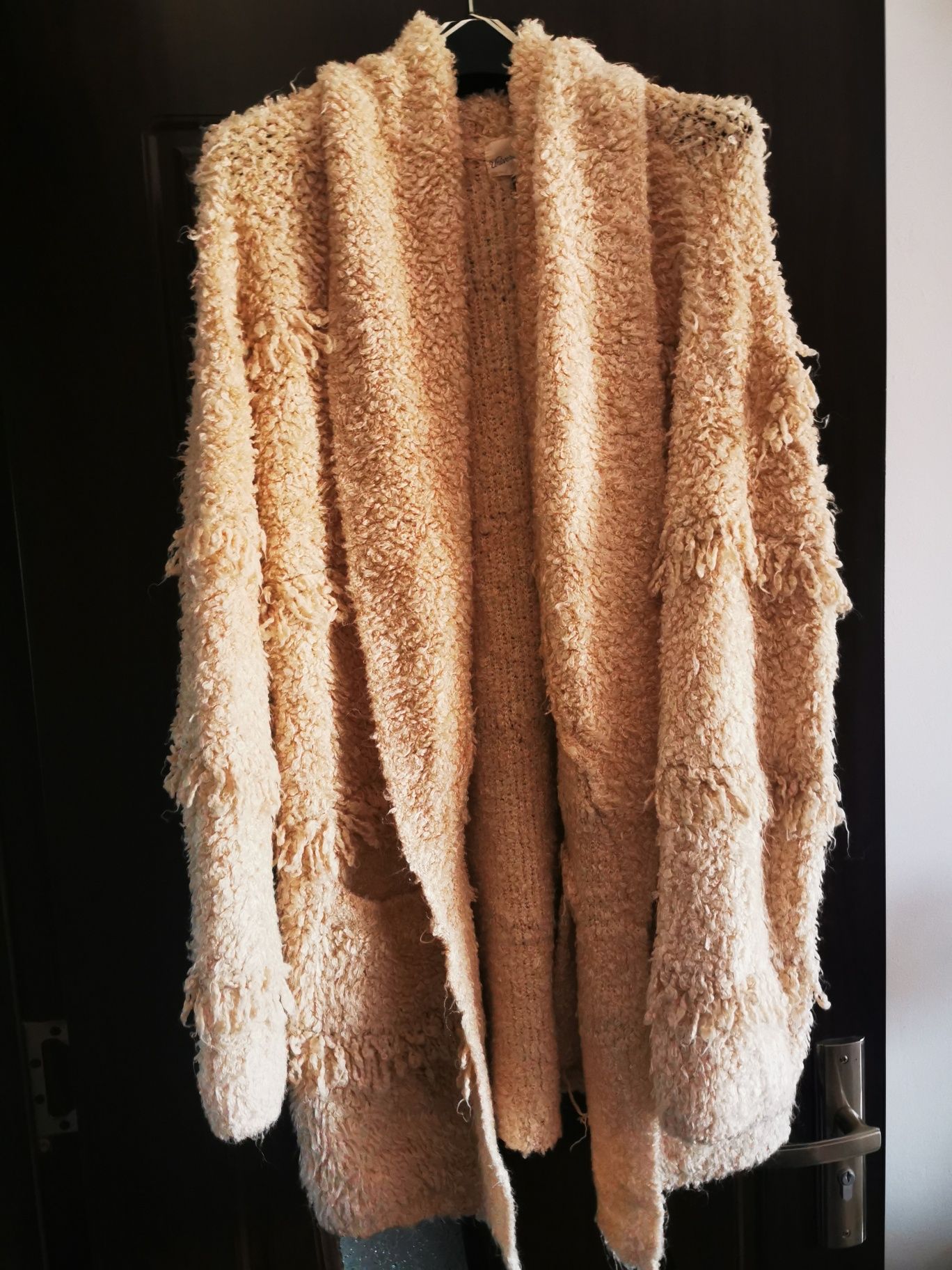 Cardigan gros crem