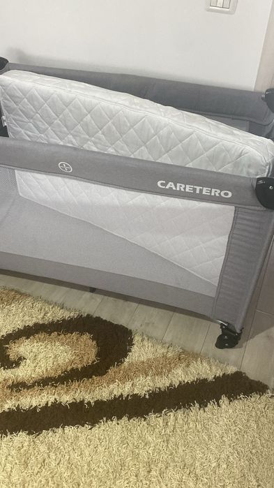 Pătuț de transport pliabil cu saltea