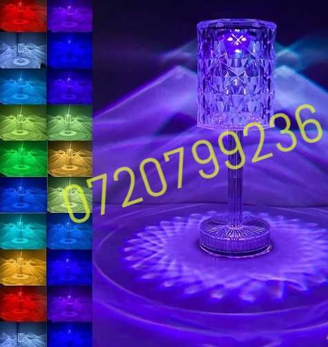 Veioza Crystal,16 culori,4 moduri,USB,touch,NEW .