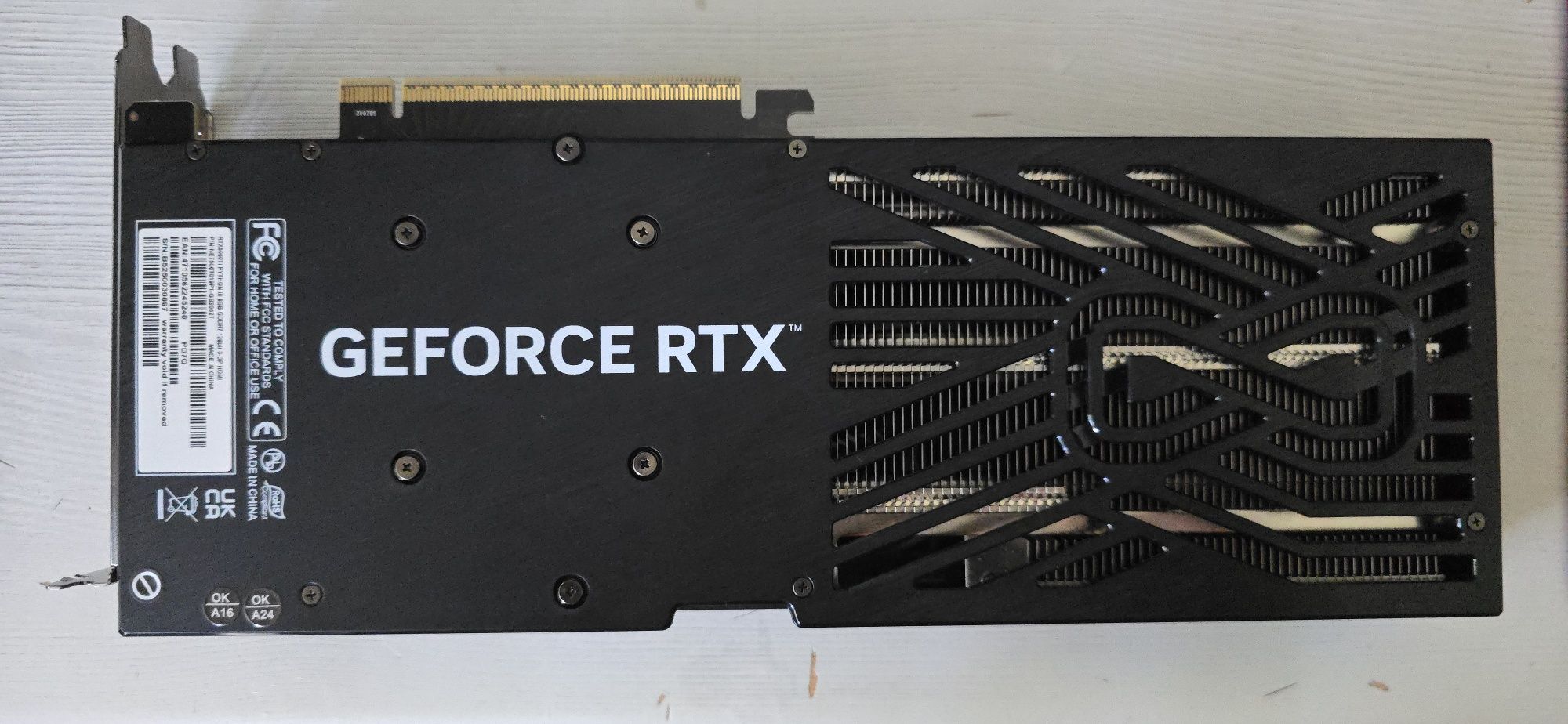 Видео карта Gainward Python RTX 5060ti 8GB GDDR7 Nvidia