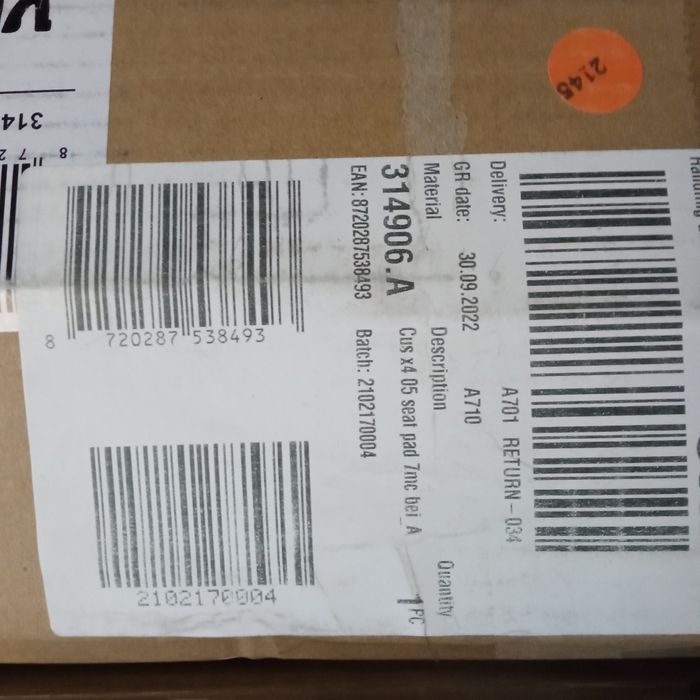 Vând perne scaun 50 x50x7cm,bej