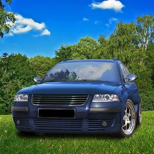 Решетка без емблема за passat b5.5 (2001-2005) - хромлайсни