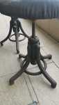 scaun taburet pian rotativ lemn curbat thonet