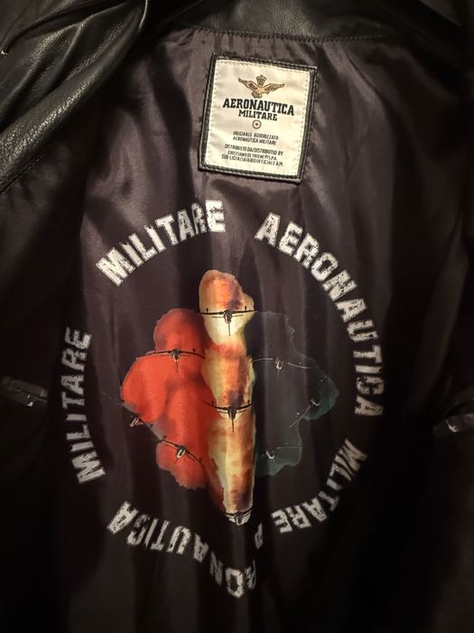 Geaca piele Aeronautica Militare