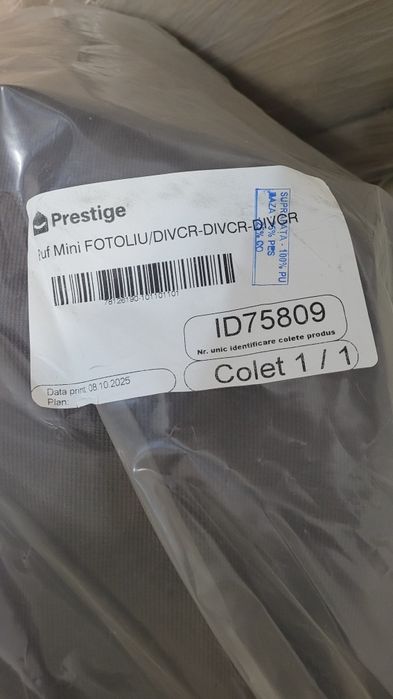 Fotoliu Puf CHIC MINI tip para, cu maner- nou, cu eticheta