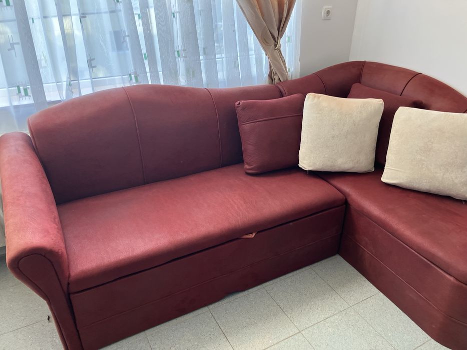 Ъглов разтегаем диван