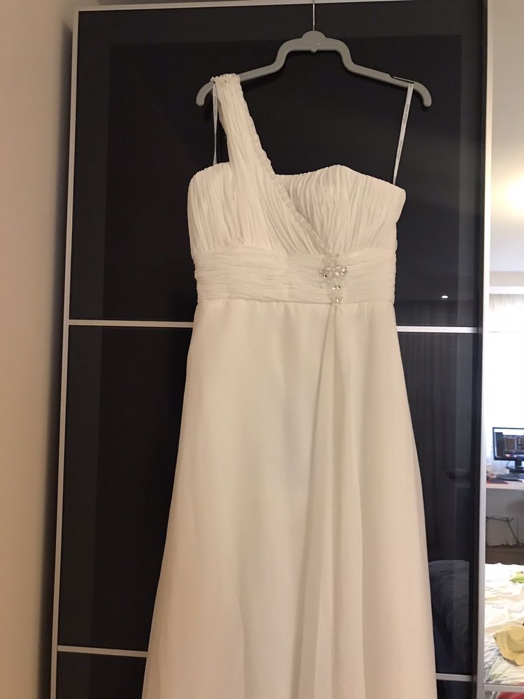 Нова с етикети Hilary morgan булчинска сватбена рокля размер М L