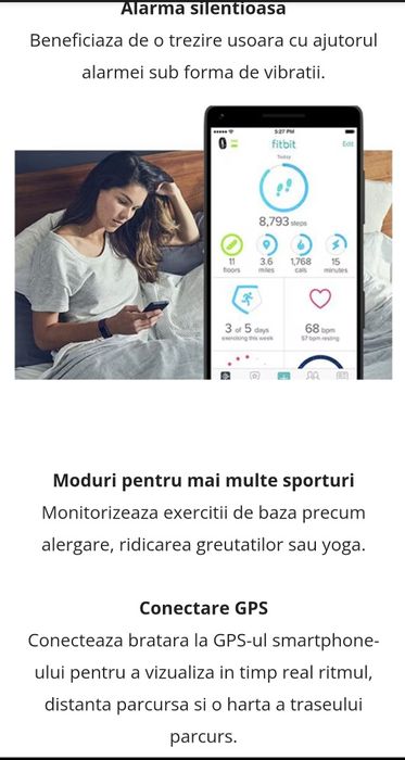 Fitbit Charge 2, Green /Silver, Sigilat