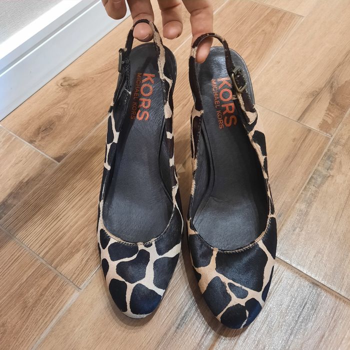 Кожени леопардови сандали MICHAEL KORS 39ти номер/9М
