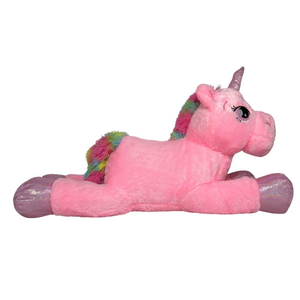 Плюшена играчка еднорог 100 см