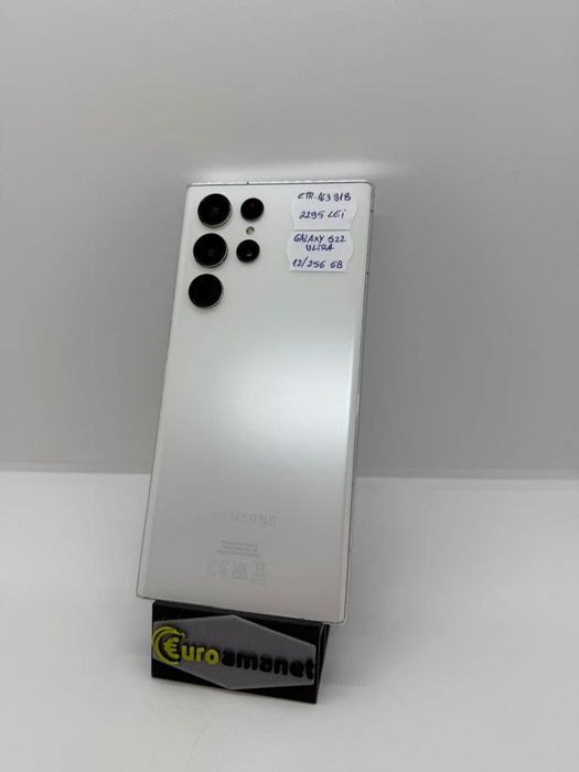 Telefon SAMSUNG Galaxy S22 Ultra 5G, 256GB, 12GB RAM, Phantom -A-