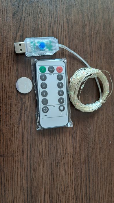 Украса, LED лампички с USB захранване - 5м, 10м и 20м