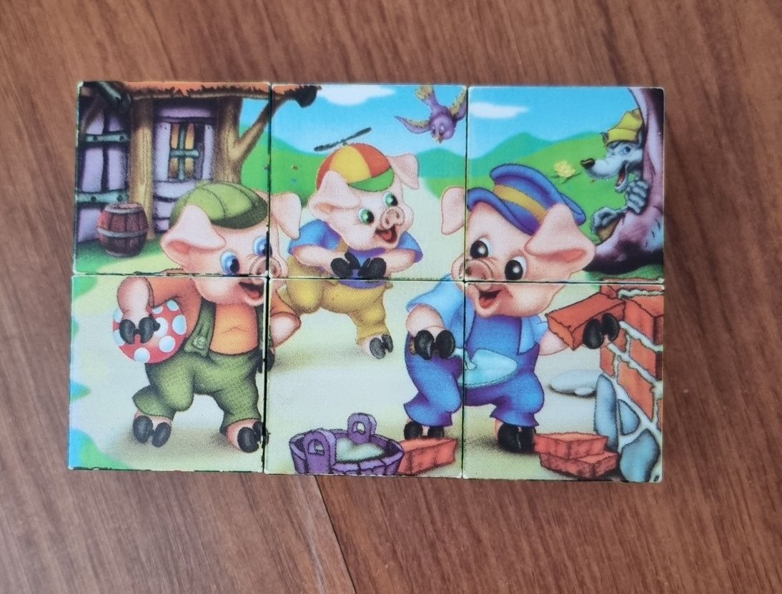 Puzzle cuburi plastic