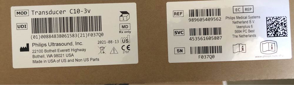 Sonda/traductor gineco ecograf Philips Afiniti 50/70