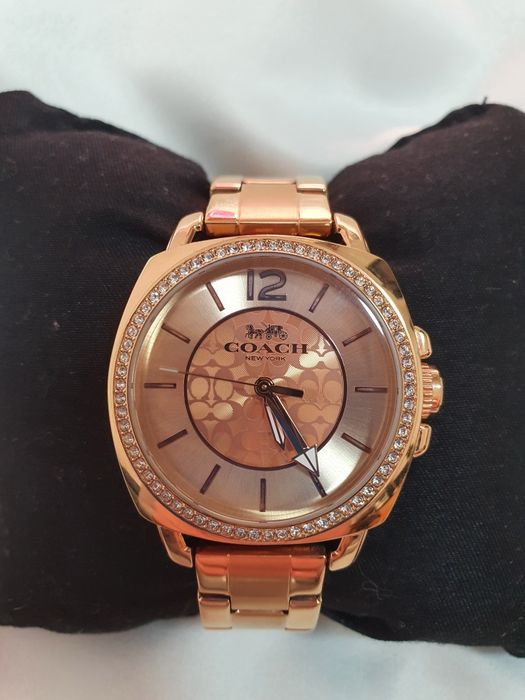 Ceas femei, COACH original, Rose-Gold, Inox, 30m rezistenta la apa