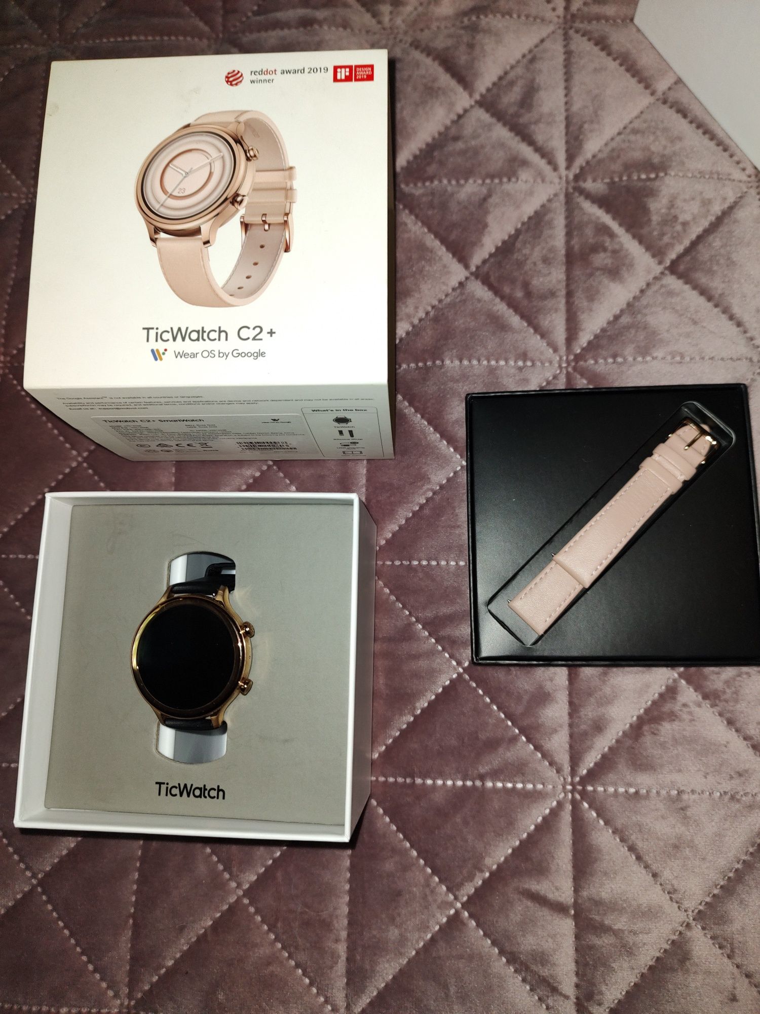 Ticwatch C2+ rose gold