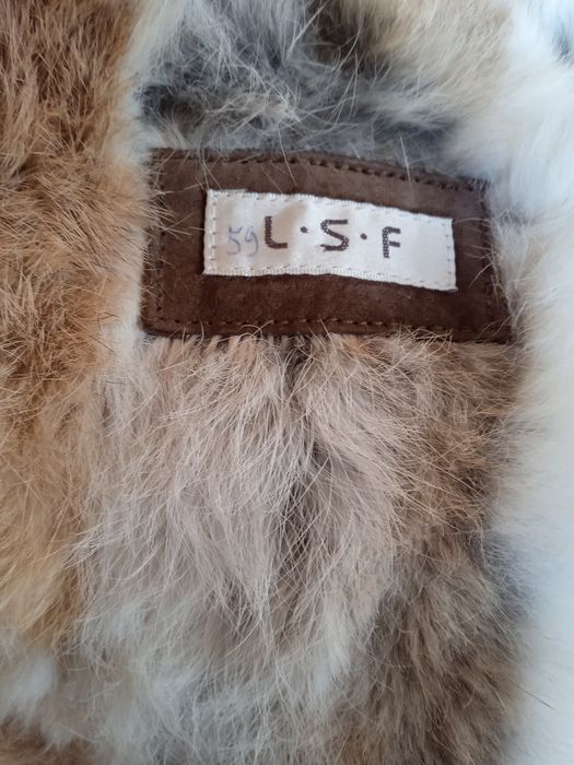 Дублёнка женская кожа/мех кролик. Р-46