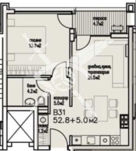 Продава се Двустаен апартамент в Бургас, Сарафово - 57 кв.м за 1249 €/кв.м - Снимка #1