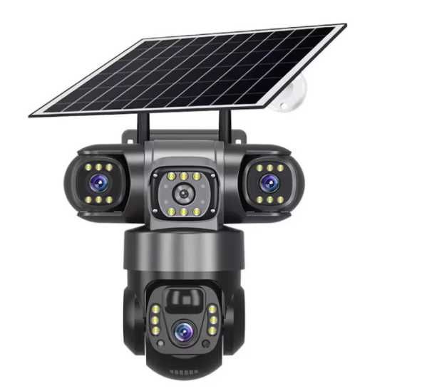 Четворна соларна 4G камера