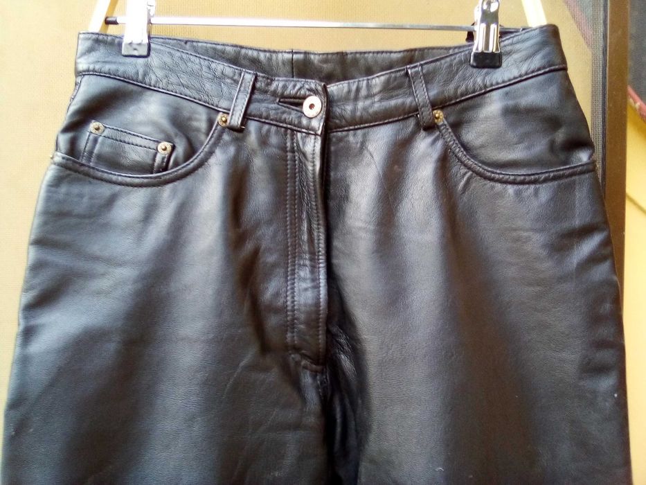 Pantaloni piele, Zegna, Agnona, femei, dame, masura 44