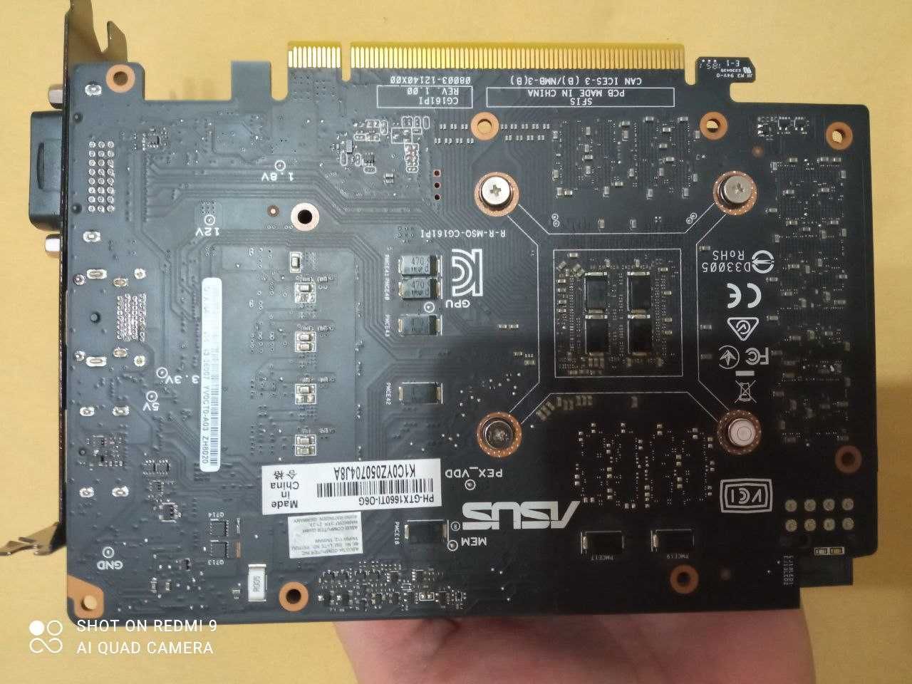 Видеокарта ASUS GTX 1660TI 6GB