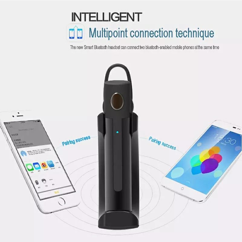 (Слушалка за кола) Безжична Bluetooth 5.0 слушалка със стойка