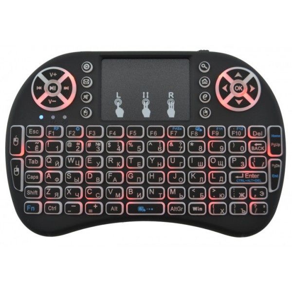 Беспроводная клавиатура Mini Keyboard Backlit с тачпадом и...