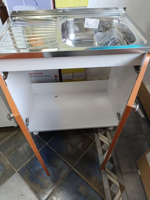 Нов кухненски шкаф с мивка 80/50 за кухня