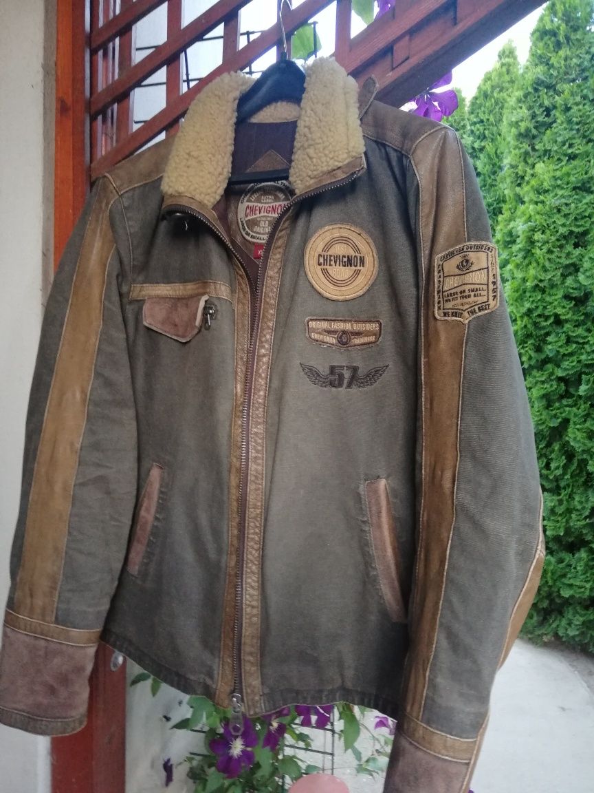 Geaca piele Chevignon bărbați xl