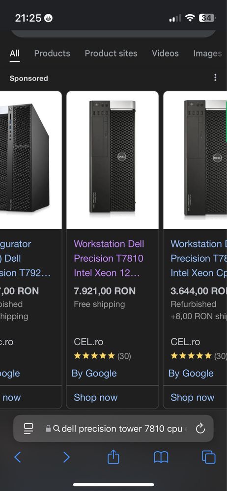 Workstation Dell Precision T7810 Intel Xeon E5-2680v3