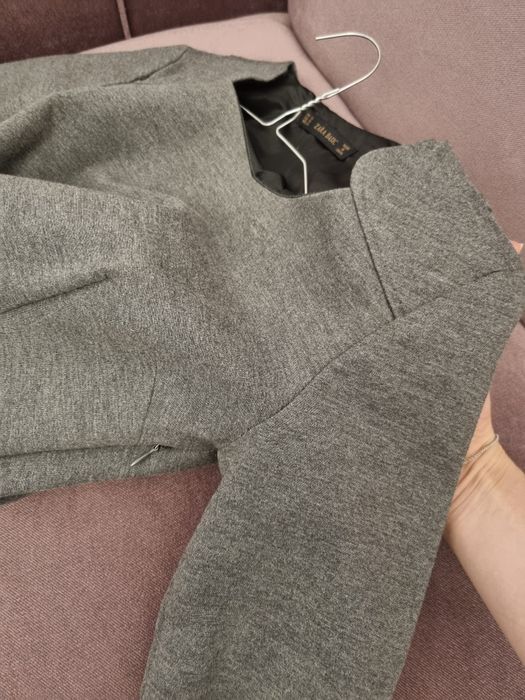 Rochie gri scurta Zara