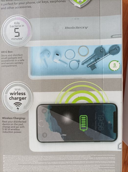 Sterilizator UV și încărcător wireless telefon