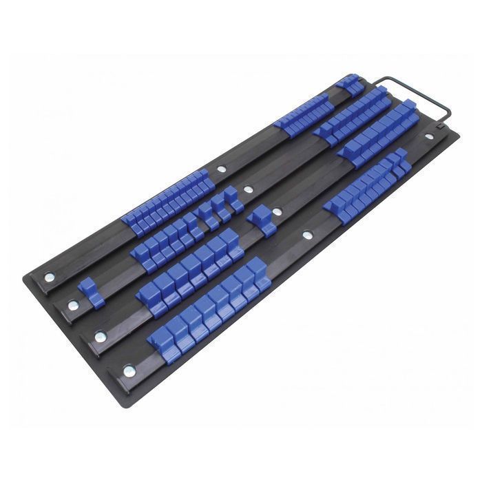 Suport organizator pentru chei tubulare 1/4 3/8 1/2 80 de clipsuri