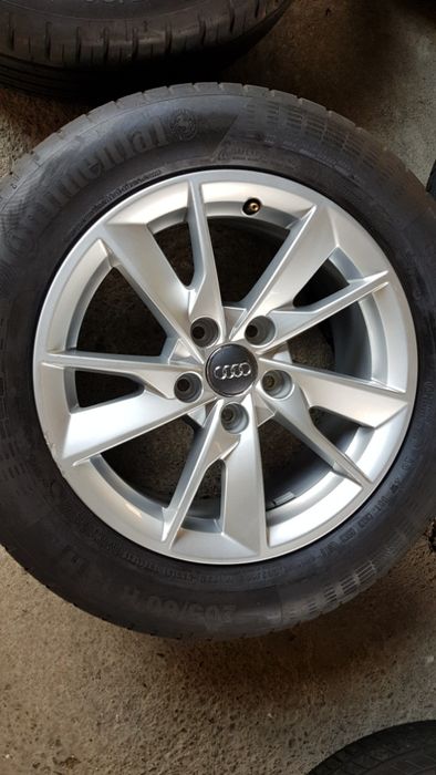 4бр. оригинални джанти Audi 16" 5x112 | летни Continental 205/60/16