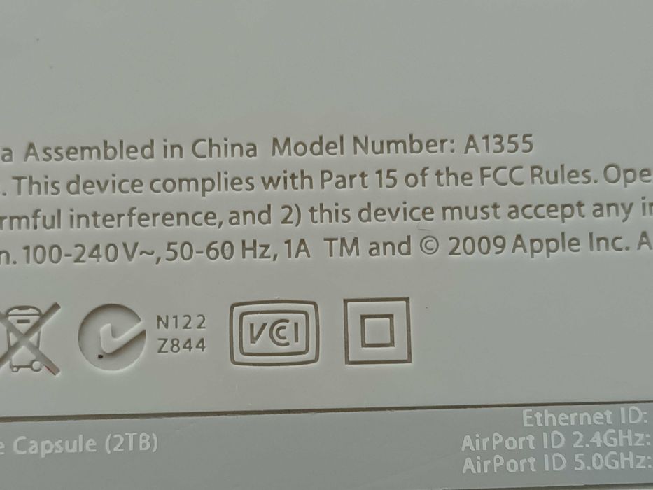 Apple Airport Time Capsule A1254 500Gb si A1355 2TB pentru piese