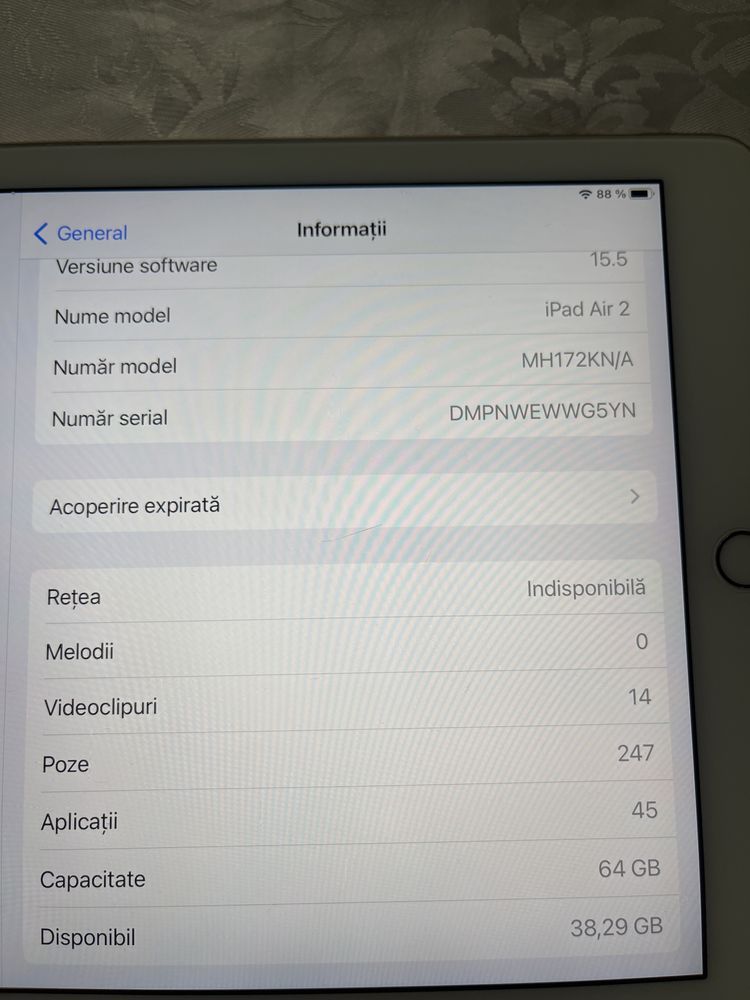 Ipad air 2 64gb wifi + celullar Gold