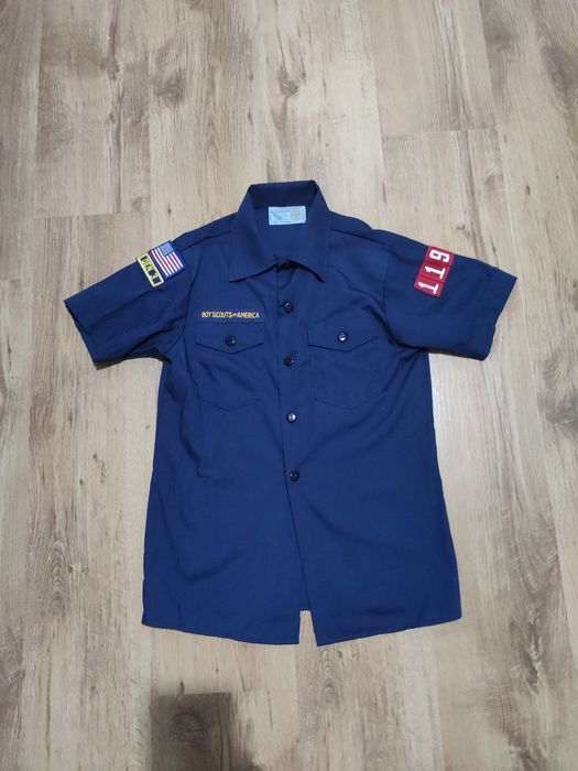 Cămașă cercetași USA mărimea 10-12 ani