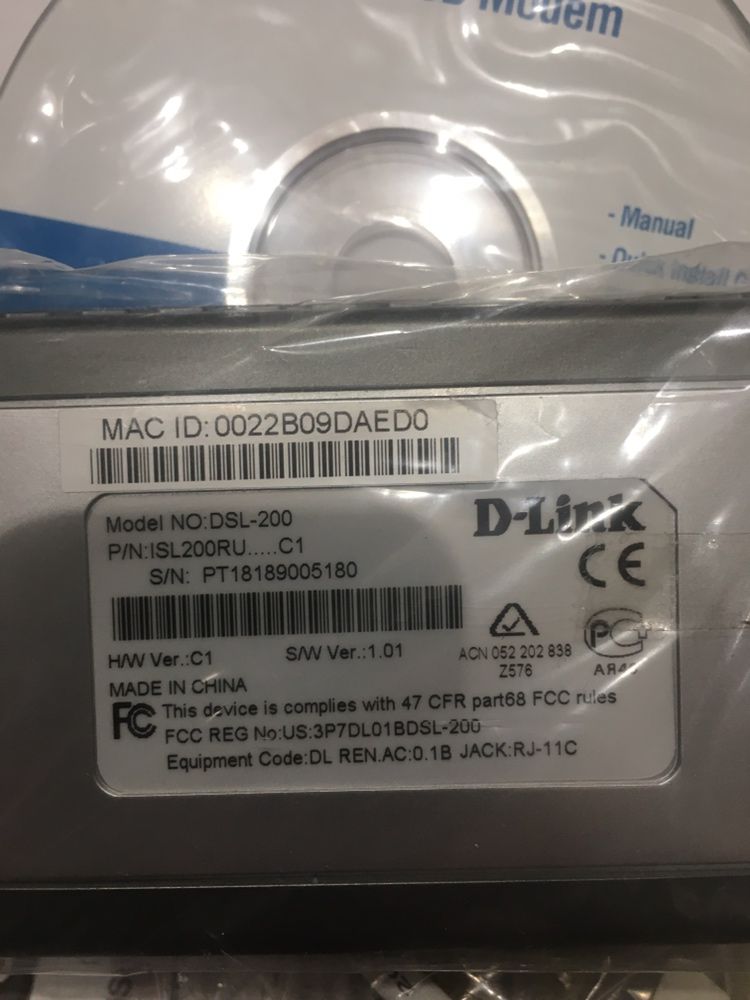 Продам модем D Link DSL200