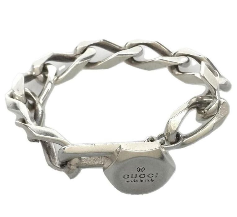 Brățară barbateasca Gucci din argint 925 – zale groase, design de lux