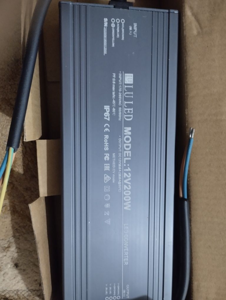 Блок питания, трансформатор LU LED 12В 200W