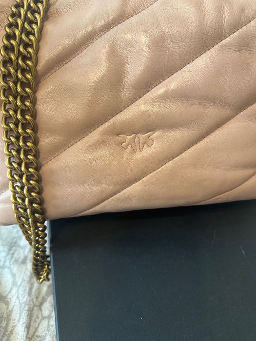 Чанта Pinko естествена кожа