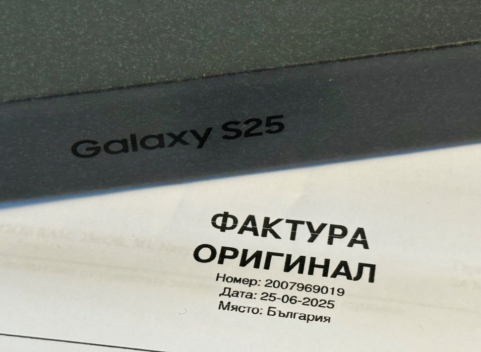 КАТО НОВ 256GB Samsung S25 Гаранция ЕМАГ 2027 Navy / Син