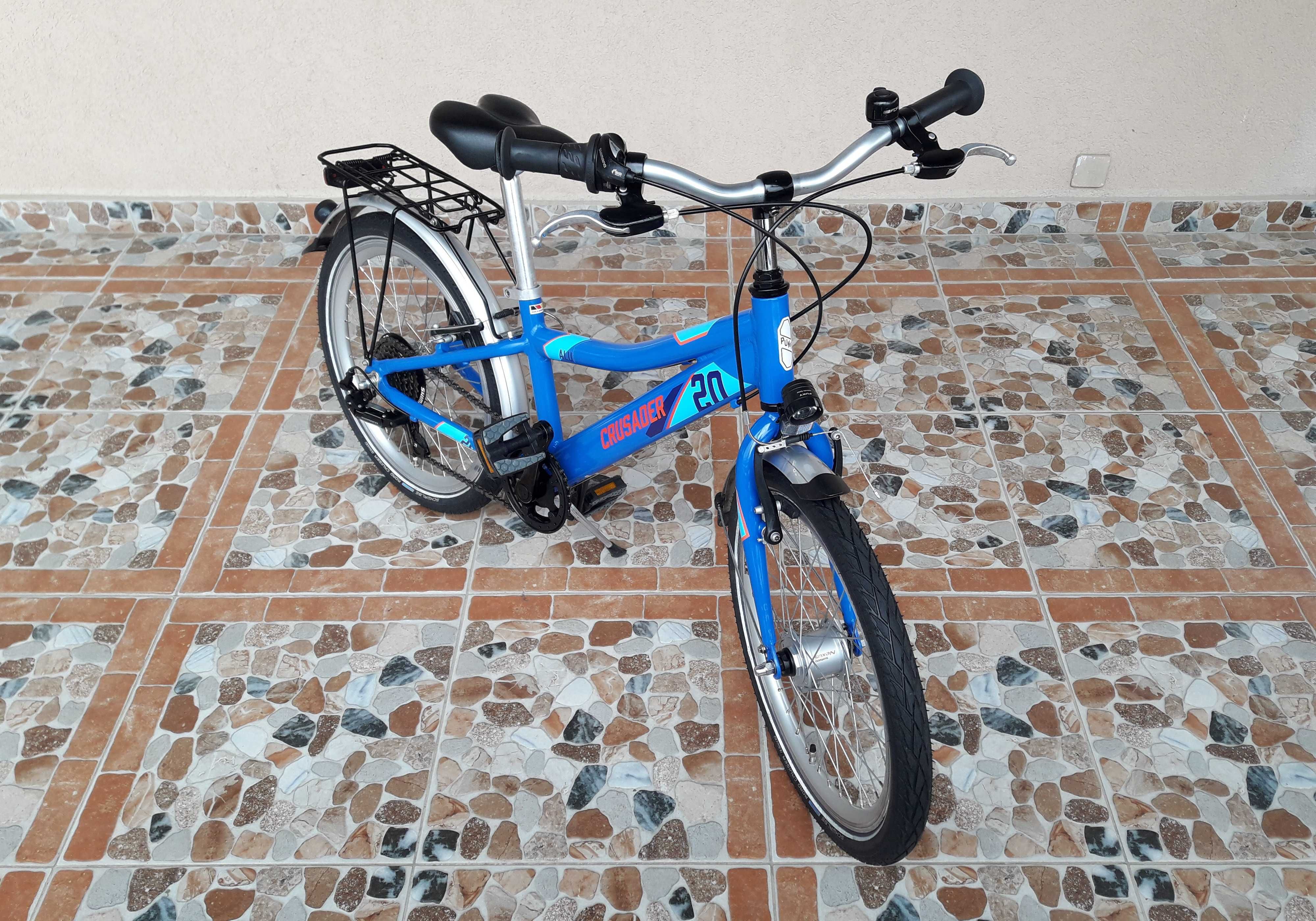 Bicicletă copii 20’ PUKY Crusader 20-6 ALUMINIU light – albastru/roșu
