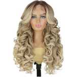 Peruca ombre blond lace front