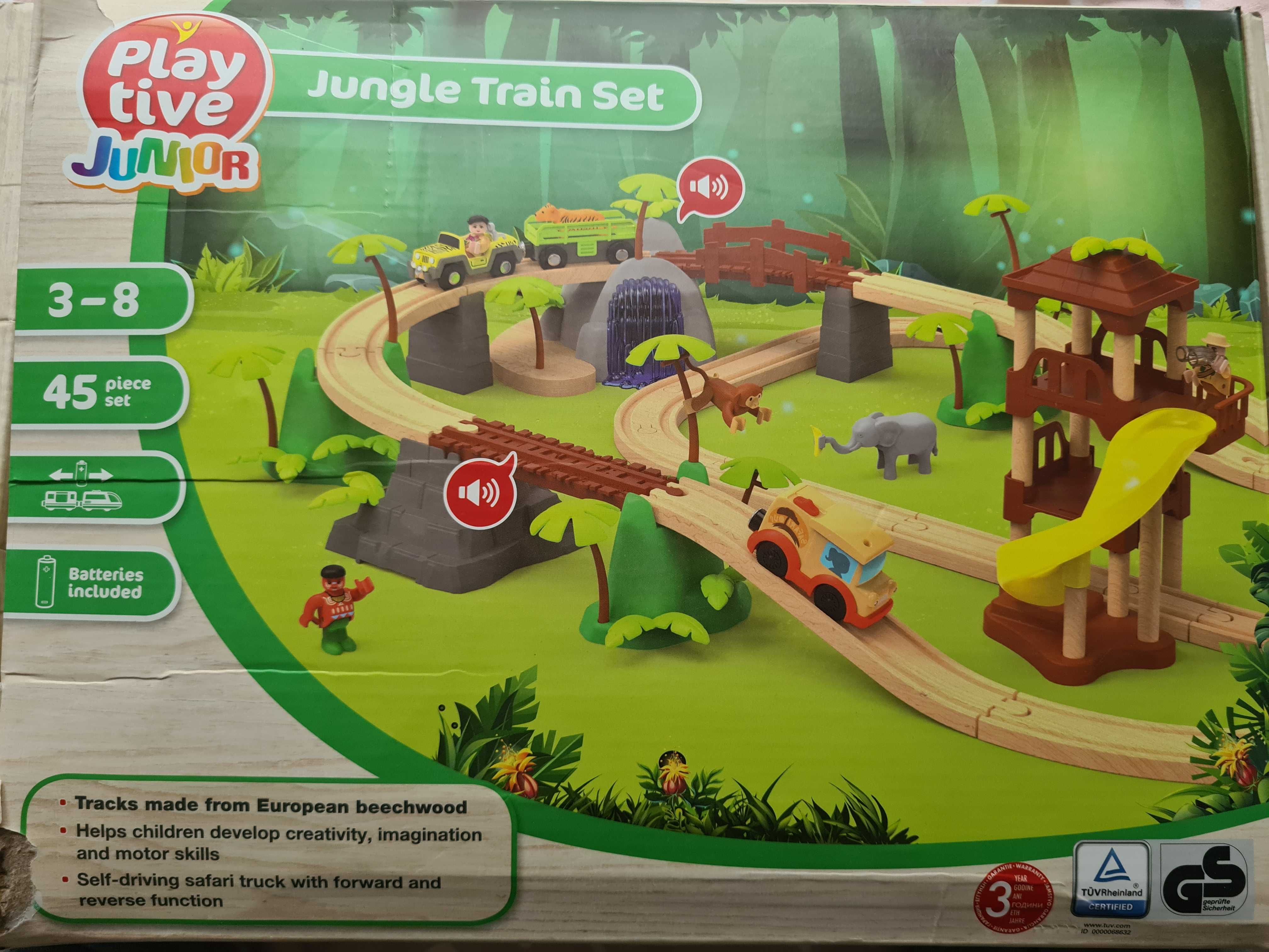 Set trenulet lemn jungle